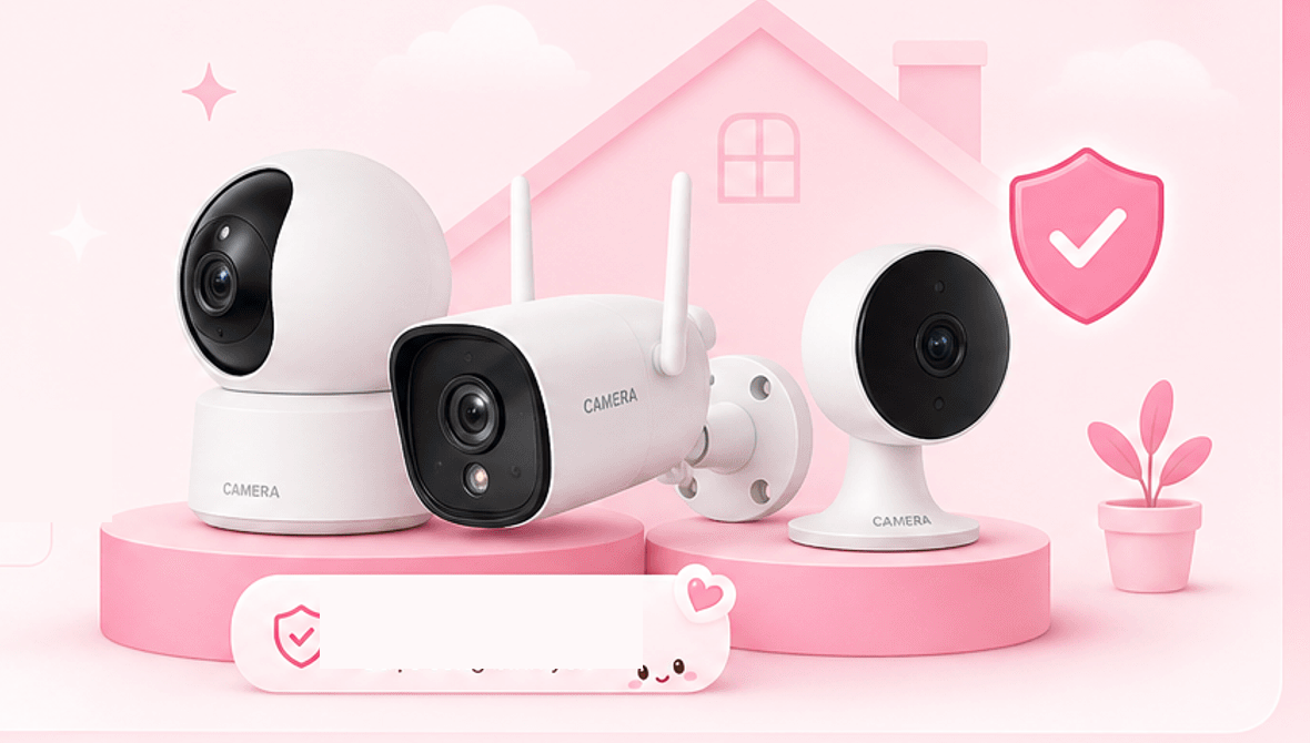 Camera an ninh — bộ 3 camera trên bệ hồng