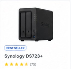 Synology DS723+ – Best seller, 4.5 sao (75)