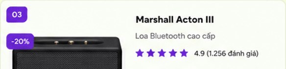 Marshall Acton III – loa Bluetooth cao cấp, 4.9 sao (1.256 đánh giá), giảm 20%
