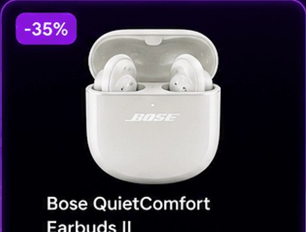 Bose QuietComfort Earbuds II – tai nghe TWS chống ồn ANC, giảm 35%