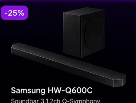 Samsung HW-Q600C – soundbar 3.1.2ch Q-Symphony, giảm 25%