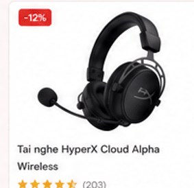Tai nghe HyperX Cloud Alpha Wireless