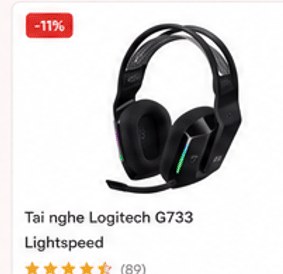 Tai nghe Logitech G733 Lightspeed