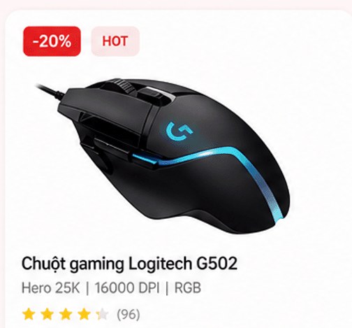 Chuột gaming Logitech G502