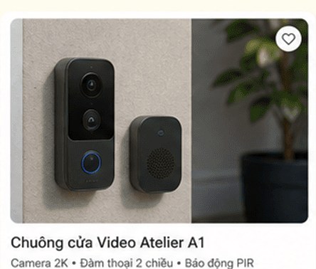 Chuông cửa Video Atelier A1
