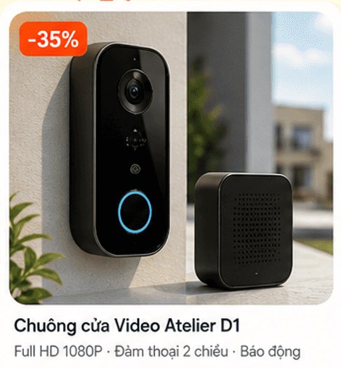 Chuông cửa Video Atelier D1