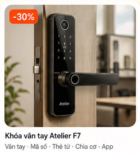Khóa vân tay Atelier F7