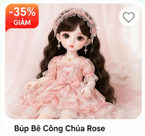 Búp Bê Công Chúa Rose
