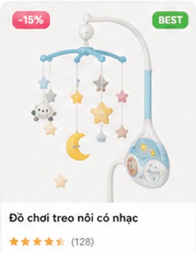 Đồ chơi treo nôi có nhạc