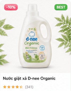 Nước giặt xả D-nee Organic