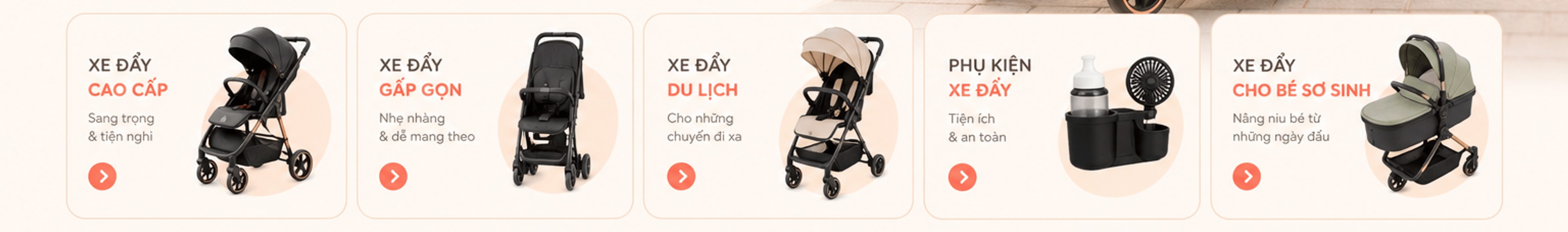 Danh mục: xe đẩy cao cấp, xe đẩy gấp gọn, xe đẩy du lịch, phụ kiện xe đẩy, xe đẩy cho bé sơ sinh