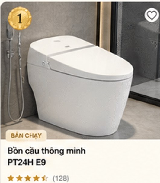 Bồn cầu thông minh PT24H E9 – bán chạy