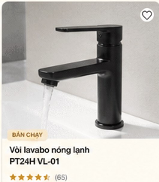 Vòi lavabo nóng lạnh PT24H VL-01 – bán chạy