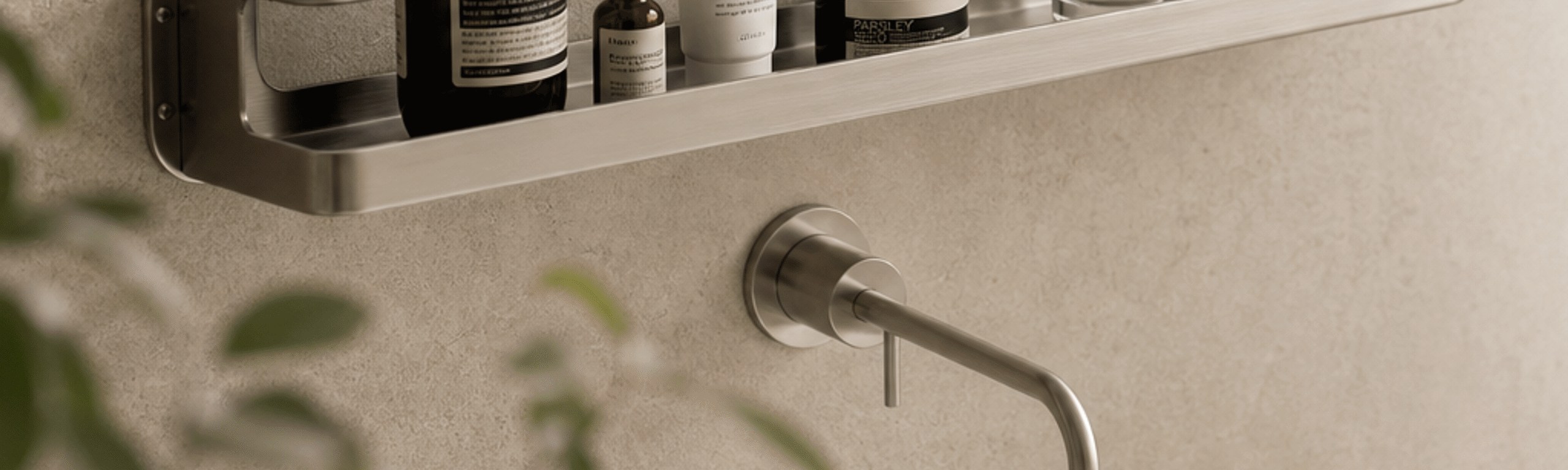 Kệ inox treo tường phòng tắm