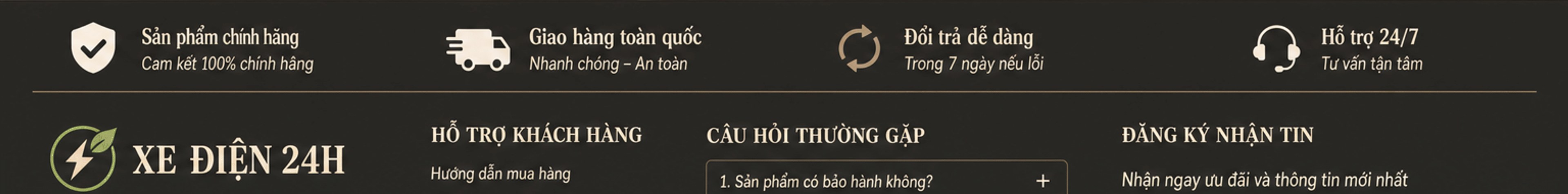 Xe điện 24H – chân trang
