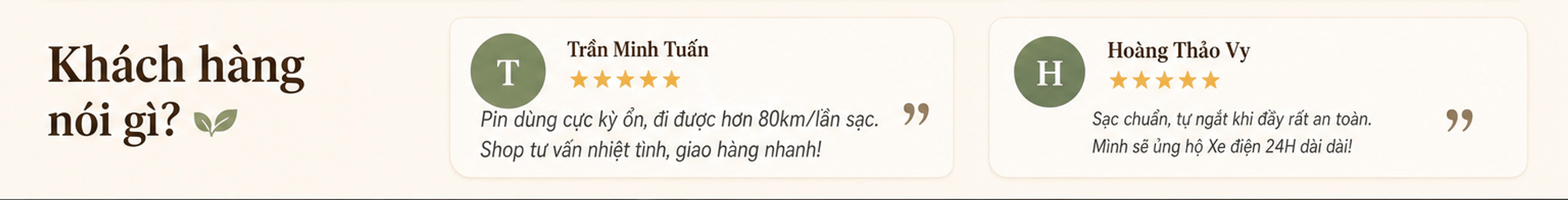 Đánh giá của khách hàng