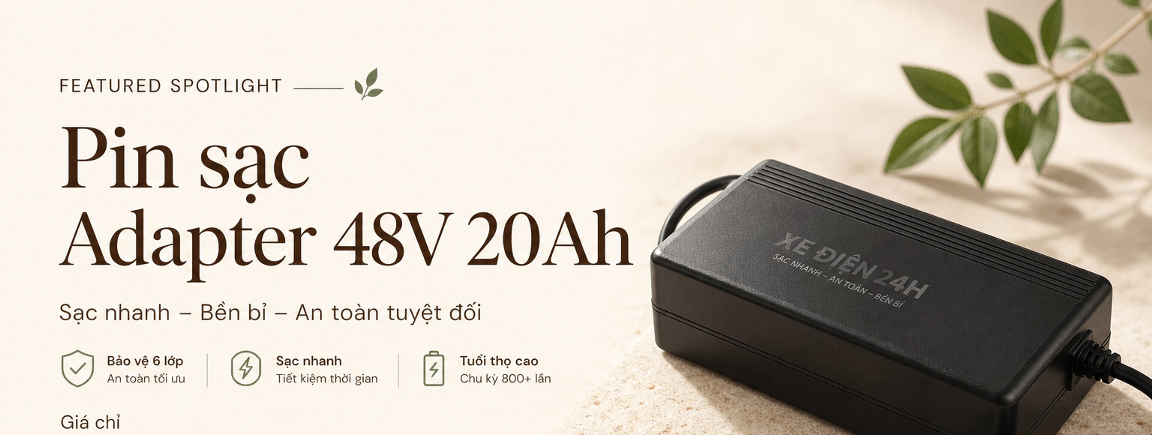 Pin sạc Adapter 48V 20Ah – sản phẩm nổi bật