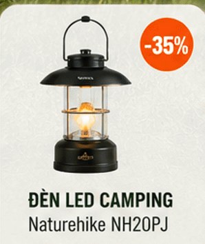 Đèn LED camping Naturehike NH20PJ – giảm 35%