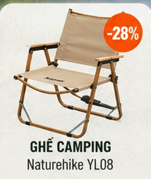 Ghế camping Naturehike YL08 – giảm 28%