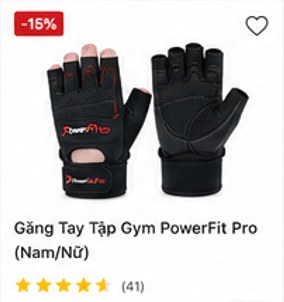 Găng Tay Tập Gym PowerFit Pro (Nam/Nữ)