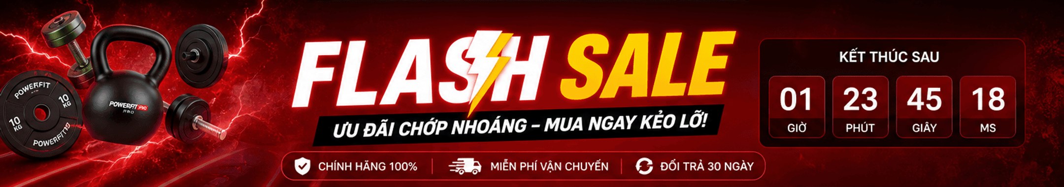 Flash sale – ưu đãi chớp nhoáng