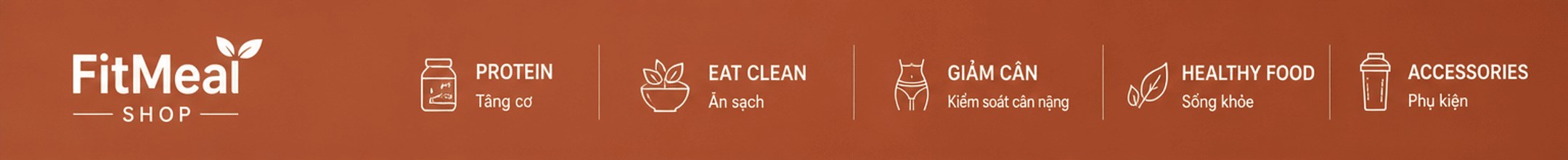 FitMeal Shop – Protein, Eat Clean, Giảm cân, Healthy Food, Phụ kiện