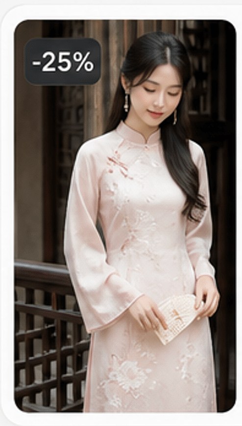 -25% Áo dài Hà Linh