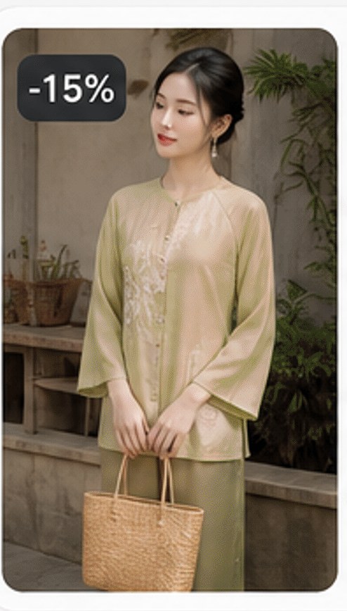 -15% Áo bà ba Mộc An
