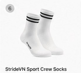 StrideVN Sport Crew Socks