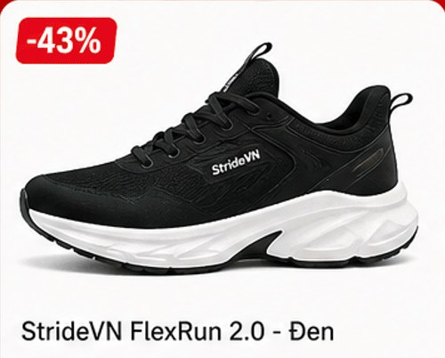 StrideVN FlexRun 2.0 - Đen