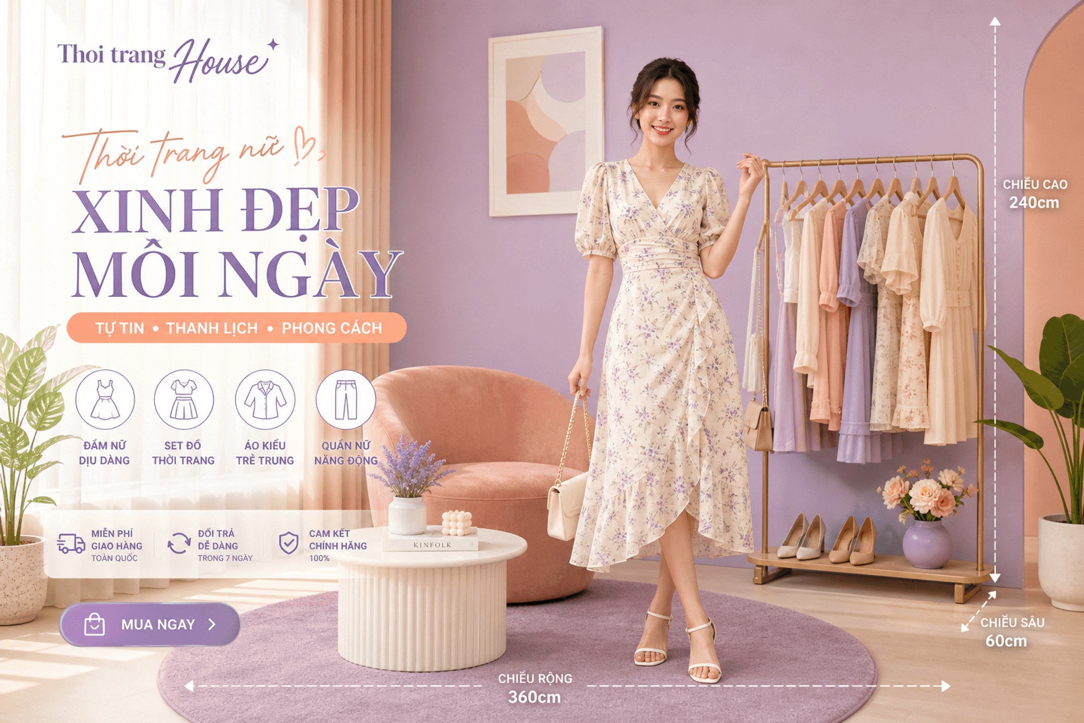 Thời trang nữ xinh đẹp mỗi ngày – Tự tin, thanh lịch, phong cách