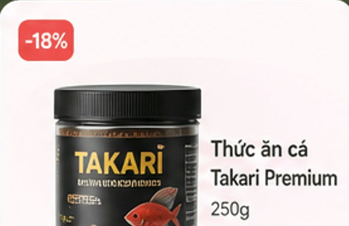 Thức ăn cá Takari Premium 250g
