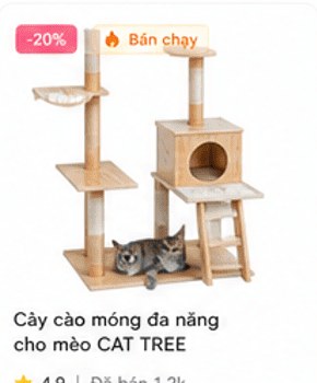 Cây cào móng đa năng cho mèo CAT TREE