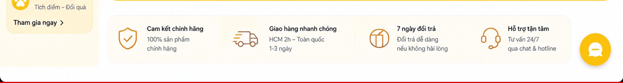 Cam kết chính hãng, giao hàng nhanh chóng, 7 ngày đổi trả, hỗ trợ tận tâm