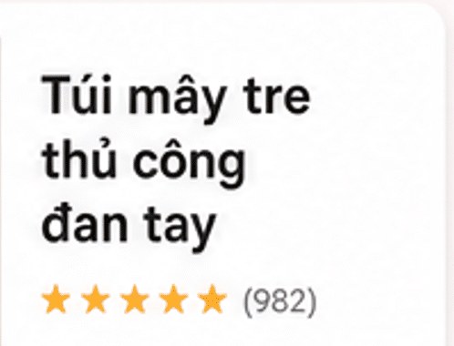 Top 2 – Túi mây tre thủ công đan tay, đánh giá 5 sao