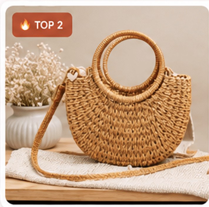 Sản phẩm Top 2: Túi mây tre thủ công đan tay