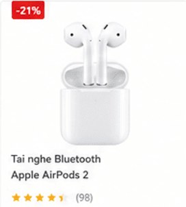 Tai nghe Bluetooth Apple AirPods 2
