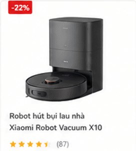 Robot hút bụi lau nhà Xiaomi Robot Vacuum X10
