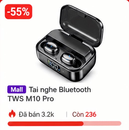 Tai nghe Bluetooth TWS M10 Pro