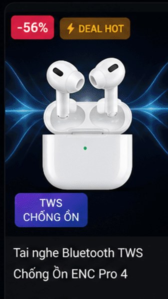 Tai nghe Bluetooth TWS Chống Ồn ENC Pro 4