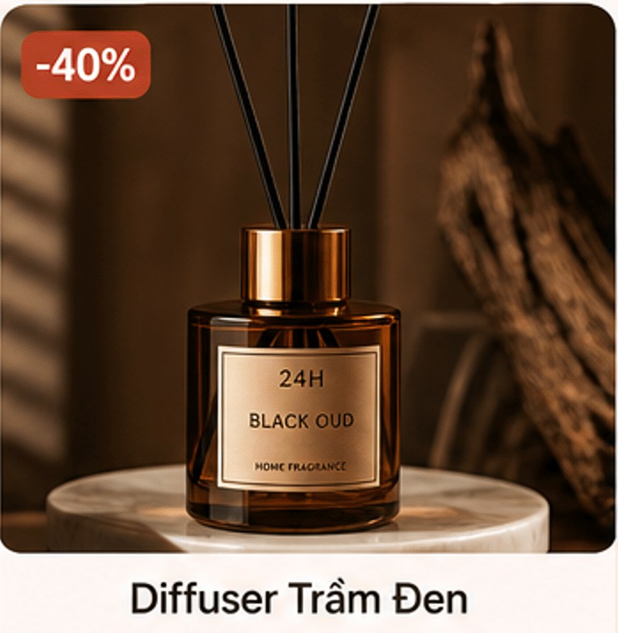 Diffuser Trầm Đen – giảm 40%