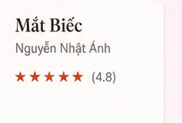 Mắt Biếc – Nguyễn Nhật Ánh, đánh giá 4.8