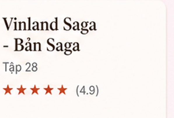 Vinland Saga – Bản Saga, Tập 28, đánh giá 4.9